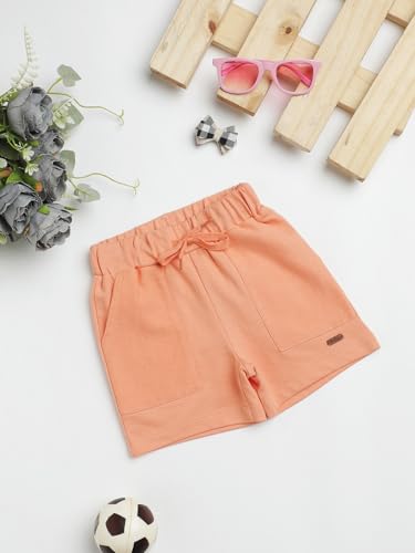 Image of Milou Girls 100% Cotton Stripes Allover Print Biowash Shorts | Soft & Breathable, Safe Dyes, Label-Free Comfort