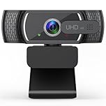 4K Webcam for PC, Sony 1/2.5” Sensor, PDAF Autofocus, 2 Noise-Canceling Mics, Privacy Cover, 80° FOV, Laptop Camera Works with Zoom, Teams, Google Meet, Plug & Play USB Webcam for Streaming & Gaming