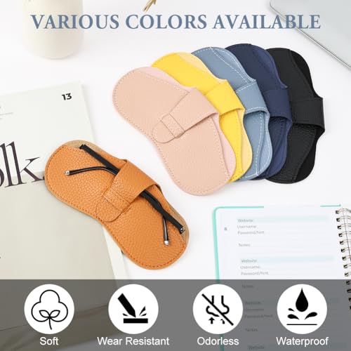 BUTBU Funda Gafas Blanda, Funda Gafas Piel, Fund-as para Gafa-s de Sol Blandas, Bolsas para Gafa-s Portátil, Fund-a para Gaf-as de Lectura, para Hombre y Mujer, con 1 Paños de Limpieza, Azul Rey - imagen 4