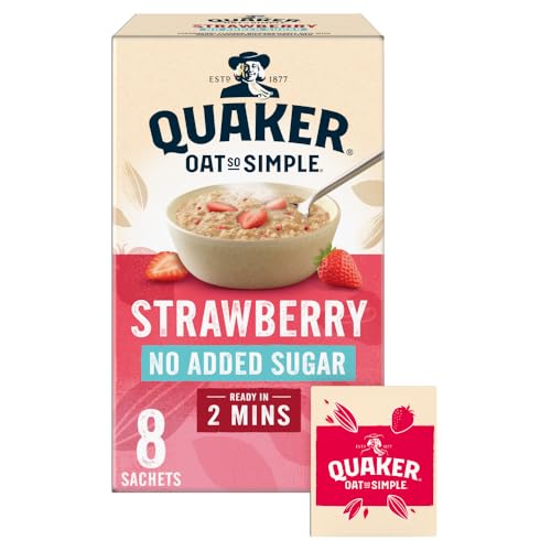 Quaker Oat So Simple Simply Strawberry Porridge Sachets 8 x 32.5 g