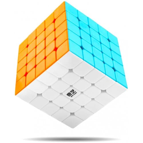 Image of QiYi QiZheng S2 5x5 Stickerless Speed Cube - Smooth & Durable 62mm Non-Magnetic 5x5x5 Puzzle Cube, Lightweight Design with Sturdy Build, Bright Colors for Beginners & Cubers