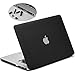 Price comparison product image lention Hard Case with Dust Plug for MacBook Pro (Retina, 15 inch, Mid 2012 to Mid 2015) Model A1398, Matte Finish with Rubber Feet (Frost Black)