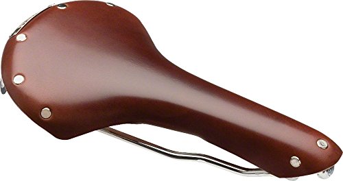 Brooks England B15 Swallow Bicycle Saddle , Antique Brown-Chrome Frame