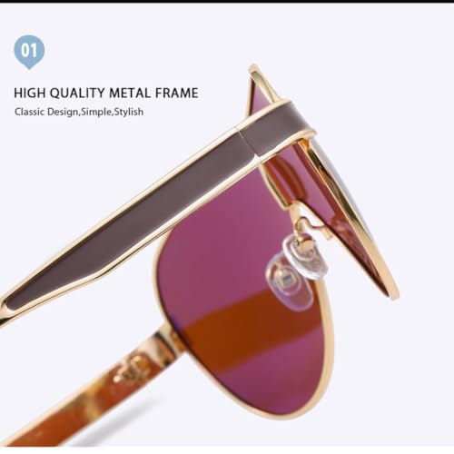 Lunettes de soleil hommes métal grand format au design géométrique mode - 2