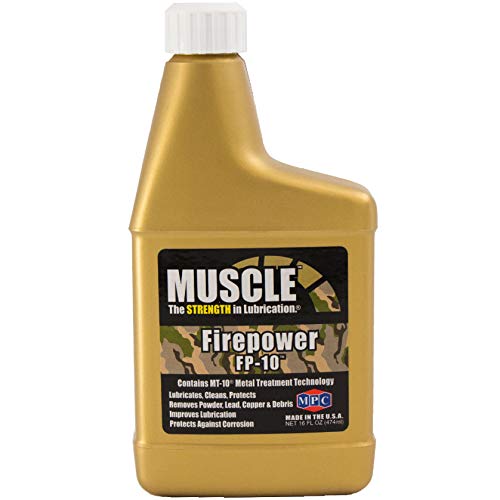 Muscle Firepower FP-10, 16 Fluid Ounces, Gun Lube, Lubricates Cleans and Protects