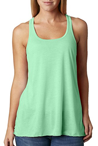 Bella+Canvas Women's Flowy Racerback Tank Top - Lightweight Athletic Heather - View #11