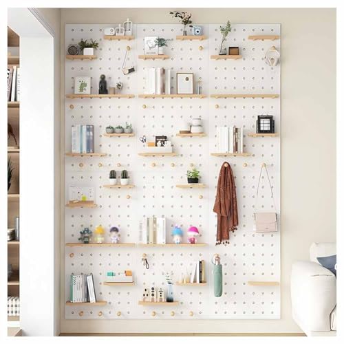 Kit rangement mural bois perfore pour organiser la salle de jeux des enfants