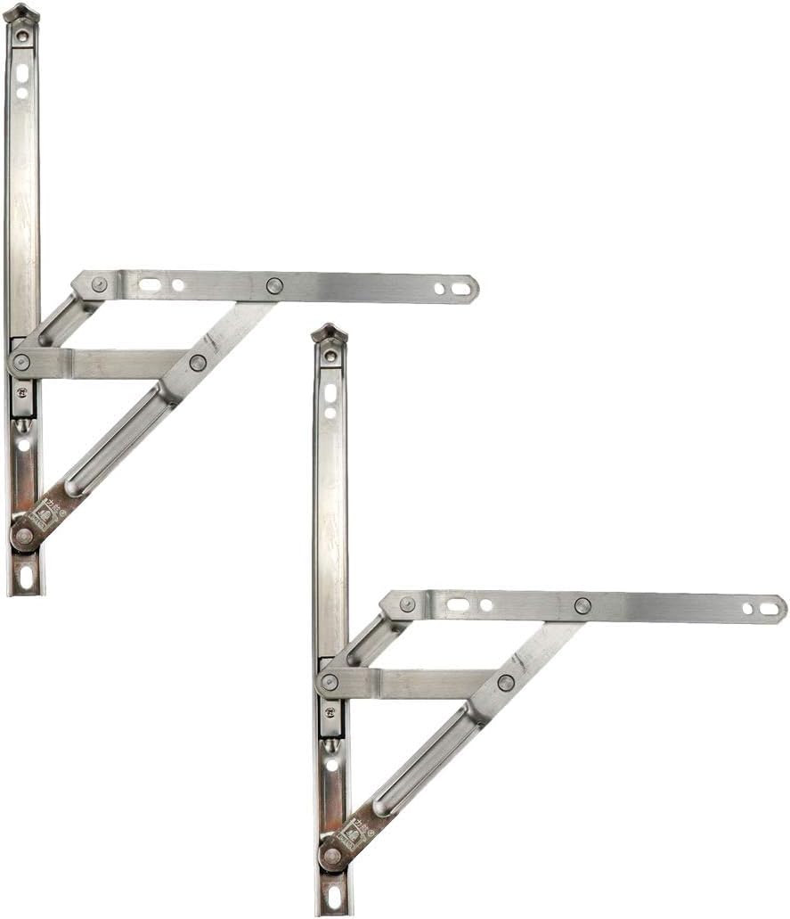 Taj Products 2 Pcs Window Hinges 12 Inch | Stainless Steel Friction Stay Hinges | Heavy 304 Grade SS Model (B0CPQ1SZMJ) Amazon Price History, Amazon Price Tracker