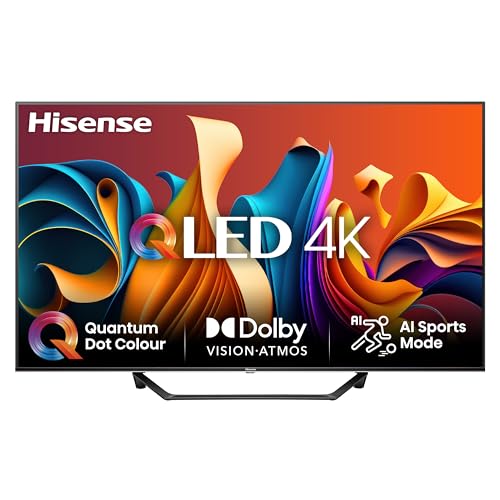 Hisense TV 43' QLED 4K 43A72NQ, Smart TV VIDAA U7, Dolby Vision, HDR 10+, Game Mode Plus, Dolby...