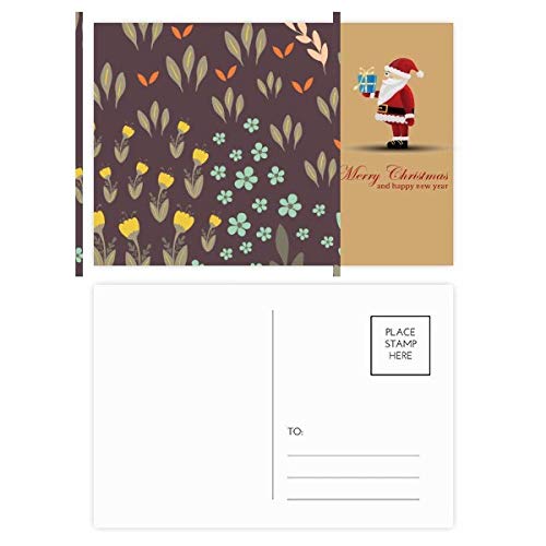 Cartes postales pour plantes en papier Premium fleurs brunes de collection