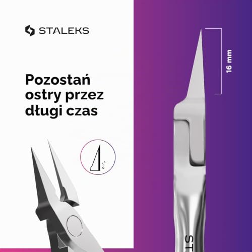 Szczypce do skórek NE-61-16 (długość ostrza 16 mm) STALEKS