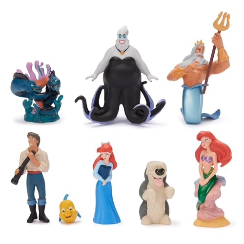 DISNEY STORE Official The Little Mermaid Figure Set – 8