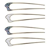  4 Pièces Épingle à Cheveux Couleur Alliage De Cheveux En Forme De u Tu Colles Chignon Chignon à 2 Broches Cheveux Français Chignons Barettes Cheveux Ancien Manquer Métal