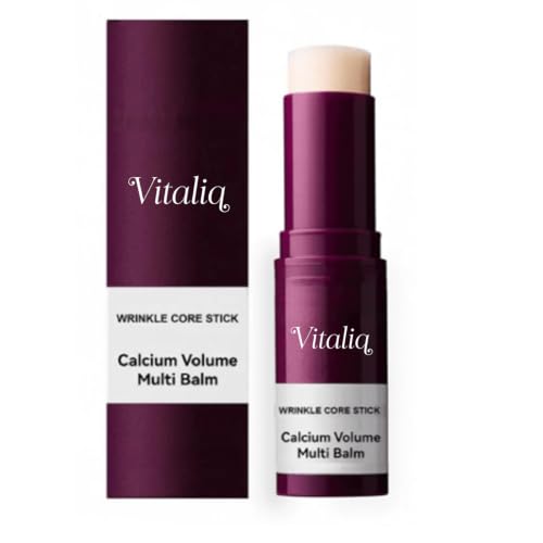 Vitaliq Anti Wrinkle Calcium Balm Calcium Balm Eye Cream Collagen Moisturizing Stick for Face Neck And Lips Fast-Absorbing Hydrating Repair Cream for All Skin Types Travel-Friendly (1pcs)