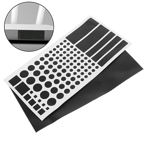 Hoement 4 Folhas Abajures Filtro Roteador Pvc Adesivos De Luz Autoadesivos Blackout LED Luz Blackout