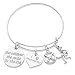 Field Hockey Bracelet, Field Hockey Jewelry, Field Hockey Gifts, Field Hockey Charm Bangle Bracelet Perfect Gift for Girl Field Hockey Players