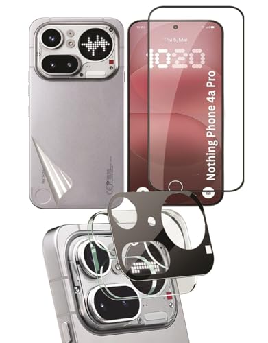 Image of FabeKee /Tempered Glass Screen Protector Compatible for Nothing Phone (4a) Pro | Front And Back Screen Guard With camera lens protector
