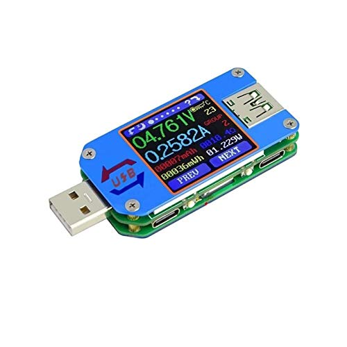 Multi Tester UM25C For APP USB 2.0 Type-C LCD Voltmeter Ammeter Voltage Current Meter Battery Charge Cable Resistance Usb Tester DIY and Tools