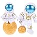 Mipcase 2pcs Fish Tank Landscaping Ornaments Betta Fish Tank Spaceman Toy Spaceman Sculpture Car Dashboard Decorations Home Decorations Tank Toy Aquarium Astronaut Adorn Spacemen Decor PVC