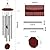 Wind Chimes for Outside, Wind Chimes Outdoor Deep Tone with 6 Metal Tubes and Hook, Memorial Wind Chimes Home Outdoor Decor for Garden, Patio, Yard