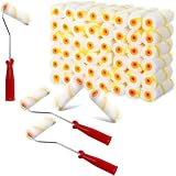 WOPPLXY Lot de 60 Rouleau Peinture, Longueur 10cm Petit Rouleau Peinture...