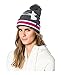 Under Armour Women's Pip Graphic Pom Beanie Carbon Heather/Tropic Pink/White Hat One Size