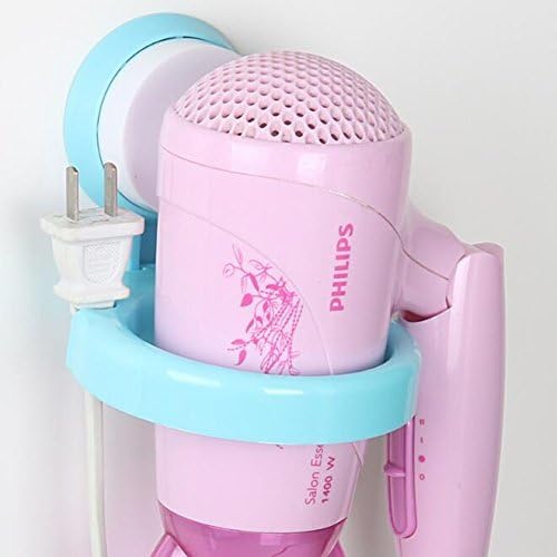 Epyz Suction Hair Dryer Holder Rack Wall Mounted Stand (Multicolour)