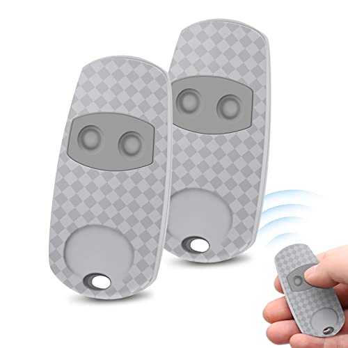433,92 MHz Telecommande Portail Compatible avec C@me, 2 Canaux Télécommande de Porte de Garage Compatible avec 432NA/EV/EE, Lot de 2