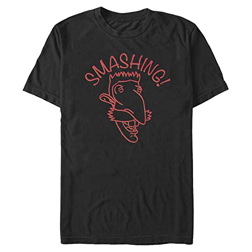 T-shirt Nickelodeon Smashing homme coupe droite anti-déformation pour style quotidien