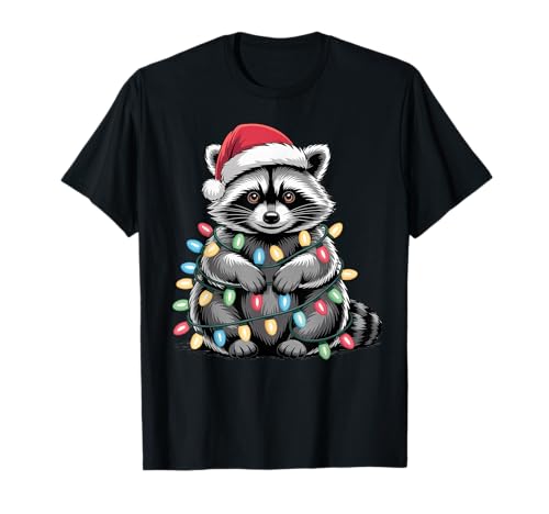Raccoon Christmas Funny Matching Family Merry Christmas T-Shirt