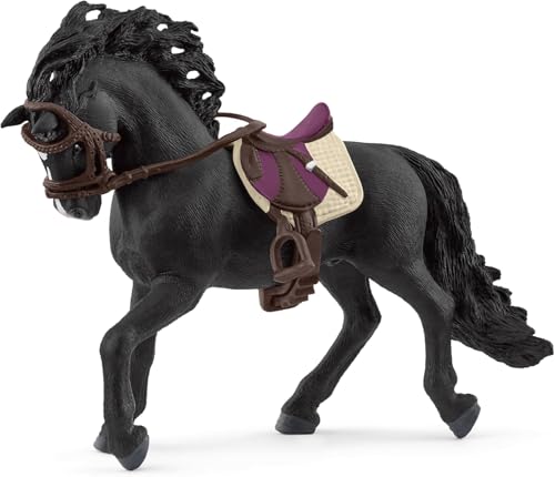 Schleich 42707 Étalon Pure Race Espagnole avec Accessoires, dès 5 Ans, Horse Club - Coffret, 3 pièces