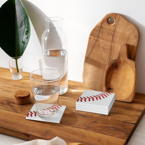 Dessous de verre céramique baseball : cadeau idéal pour passionné - 8