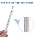 3Pcs Jewelry Grabber Tool, 5.9 Inch 4-Claw Stainless Steel Ball Grabber Piercing Set, Precision Jewelry Electronics Retrieval Tool (Black, Brown, and Silver)