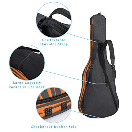 Housse de transport imperméable pour guitare électrique, basse acoustique et folk classique, fermeture éclair, fond à… - Les Beatles, Paul McCartney, John Lennon, RIngo Starr, George Harrison Housse de transport imperméable pour guitare électrique, basse acoustique et folk classique, fermeture éclair, fond à… – Image 4