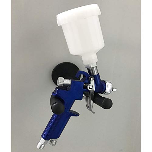 AUXPhome Magnetic Spray Gun Holder Stand - Holds up to 10 Lb - Blue Rubber Coated - No Scratches - Portable - Ideal for Gravity Feed Spray Guns