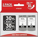 AITERJET High Capacity Remanufactured for Canon PG-30 Ink Cartridge Replacement for Canon iP2600 MX310 MX300 MP470 MP210 MP190 MP140 Printers (2 Black)