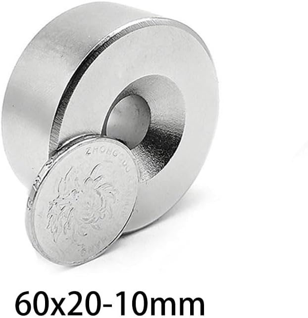 1PC 60x20-10 Big Round 60 * 20 10mm Countersunk Disc Neodymium 60 * 20-10 magnet