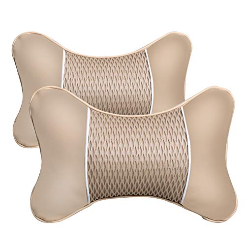 Poggiatesta auto 2 PZ Auto Collo Cuscino PP Cottone auto Collo Viaggio Clovello Poggiatesta collo cuscino Sedile Sedile Supporto Tessuto Comfort Alleviare il dolore al collo Cuscino auto collo