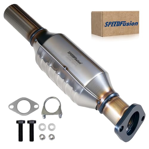 SPEEDFusion Rear Catalytic Converter Direct-Fit Compatible with Hyundai Accent 2012-2017, Kia Soul 2012-2019, Rio 2012-2017, 1.6L, Catalytic Convertor EPA Compliant
