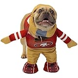 NFL SAN Francisco 49ERS Officially Licensed Running Dog Costume Includes 2 pc Set - Bodysuit and Hat (Red, Large, San Francisco 49ers)