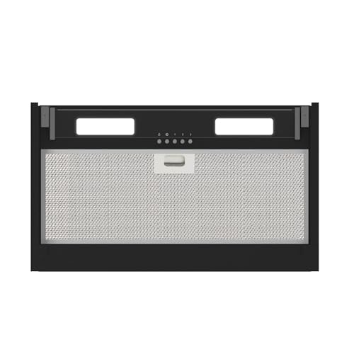 Cata Campana Extractora Armonia 60 BK Panel de Control Mecánico 3 Niveles de Extracción Sistema Fácil Instalación Motor Extra Silencioso Potencia 276 W Ancho 52,1 Color Negro