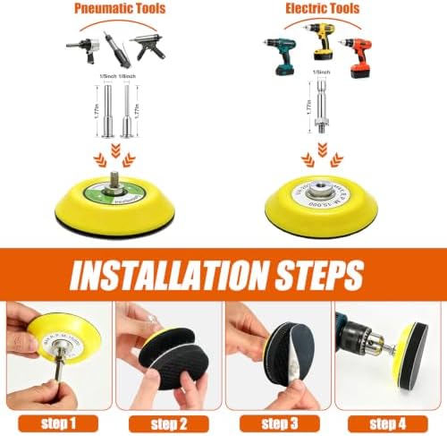 192 PCS 3 Inch Wet Dry Headlight Restoration Sanding Disc Kit, 60-5000 Grit — view 5