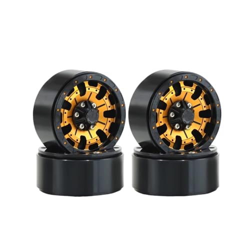 RCzC[nu For Axial For SCX10 AXI03007 For TRX4 For Redcat Gen8 Rbx10 1/10 4 CNCA~ 1.9 r[hbNzC[ RCJ[p[c(Yellow)