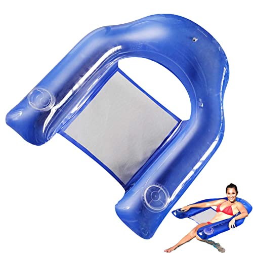 Cadeira Piscina Flutuante | Cadeiras infláveis dobráveis para piscina,Cadeira piscina inflável flutuante com porta-copo flutuante lago jangada cadeira á Hoghaki