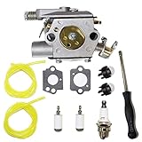 Toolyuan 309376002 Carburetor Kit for Ryobi RY3714 RY3716 Chainsaw with Adjustment Tool Spark Plug Primer Bulb