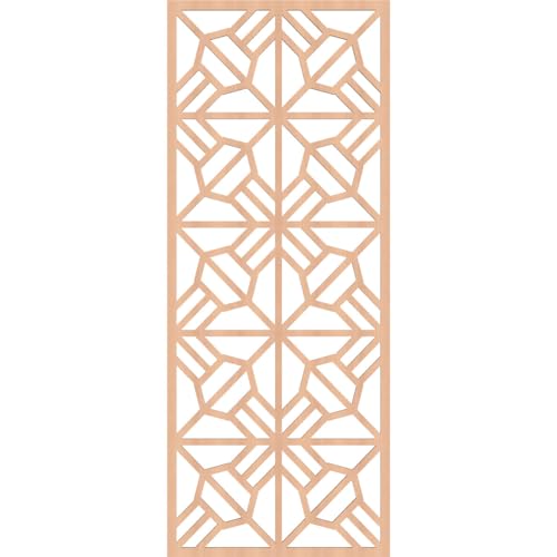 Image of 23 3 /8 inchW x 59 3 /8 inchH x 3 /8 inchT Auburn Decorative Fretwork Wood Wall Panels, Alder