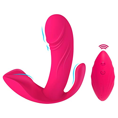 Masseur Rechargeable Gôdemîchét pour Femme, Vîbrômassèûr Vibrant Sans fil avec 12 Modes de Massage Puissants, Séxtôyse Fémmé Clitôrîdién en Silicone Étanche, Léger et Compact (Câble USB Inclus)