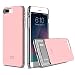 DesignSkin Slider Slim S2 Dual PC Layer Wallet Case with Card Slot for iPhone 7 Plus - Baby Pink