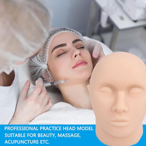Tête d'injection faciale en silicone AMITD modèle sans os haute densité - 5