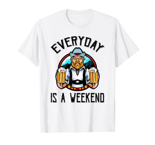 Everyday Is A Weekend - Old Man Serving Beer - Funny Retired T-Shirt 1 Everyday Is A Weekend - Old Man Serving Beer - Funny Retired T-Shirt